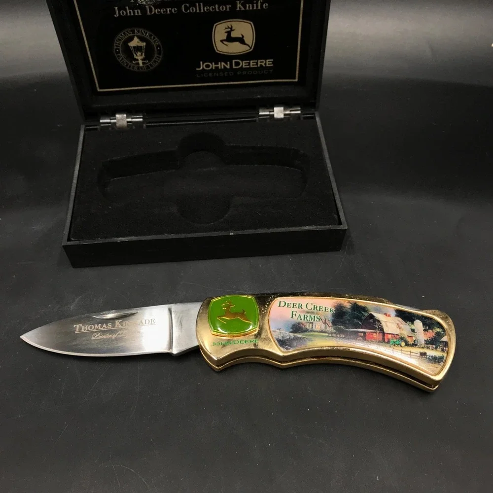 Collector Knife John Deere Thomas Kinkade Blade Stainless Steel Deer Creek